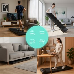 Bieżnia domowa elektryczna walking pad treningowy pod biurko 6 km/h MOVEPRO