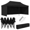 PAWILON Handlowy Ogrodowy Eventowy 3x6m AUTOMATYCZNY - CZARNY