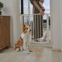 Bramka barierka zabezpieczająca 74-132 cm na schody i drzwi stal dodatkowe panele biała ECOTOYS
