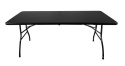 MEBLE OGRODOWE Cateringowe kpl. 180cm stół + 2 ławki BLACK