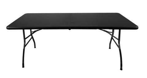 MEBLE OGRODOWE Cateringowe kpl. 180cm stół + 2 ławki BLACK