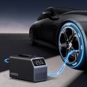 Pompka elektryczna do opon samochodowych z wyświetlaczem 150 PSI 3x4500mAh 12V - szara