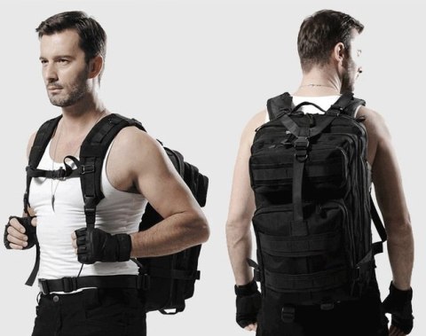 Plecak militarny XL czarny