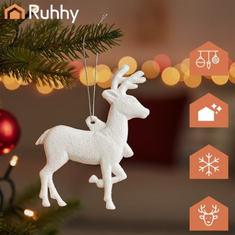 Bombki choinkowe- renifery 9szt. Ruhhy 22517