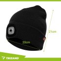 Czapka zimowa z latarką- czarna Trizand 22663