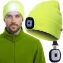 Czapka zimowa z latarką- żółta Trizand 22664