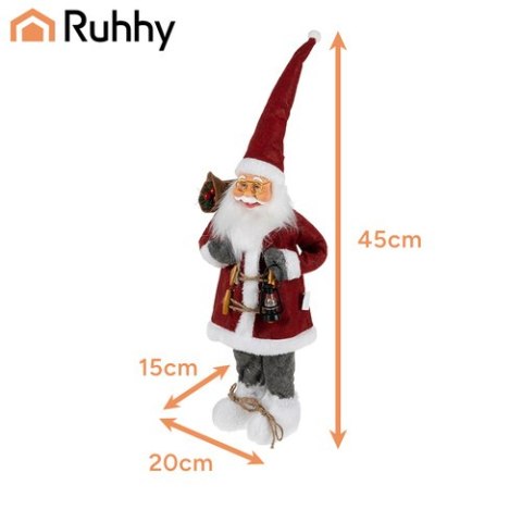 Mikołaj- figurka świąteczna 45cm Ruhhy 22352