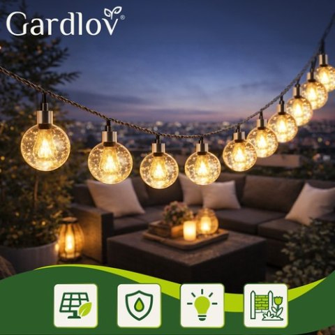 Girlanda solarna 7m IP65 Gardlov 24008