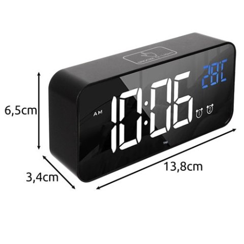 Budzik- zegar LED Izoxis 24736