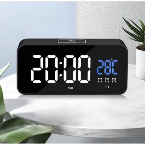 Budzik- zegar LED Izoxis 24736