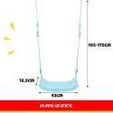 Huśtawka plastikowa - niebieska 25446