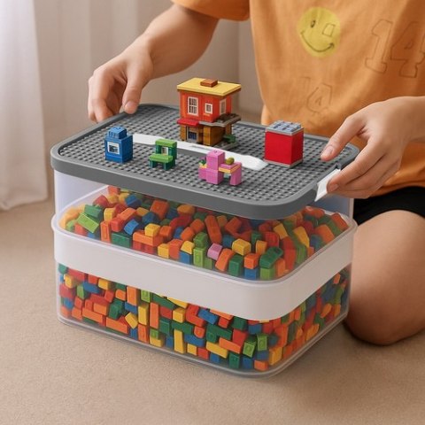 Pudełko na klocki- 4 poziomy Kruzzel 25758