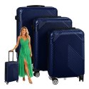 Zestaw walizek 3w1- granatowe Trizand 26664