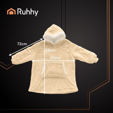 Bluza XXL - koc beżowy Ruhhy 26146