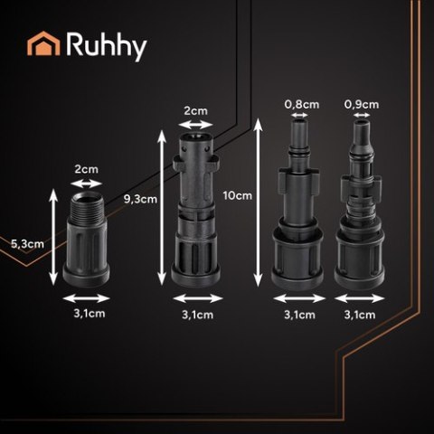 Wąż do czyszczenia rur z adapterem 20m Ruhhy 26133