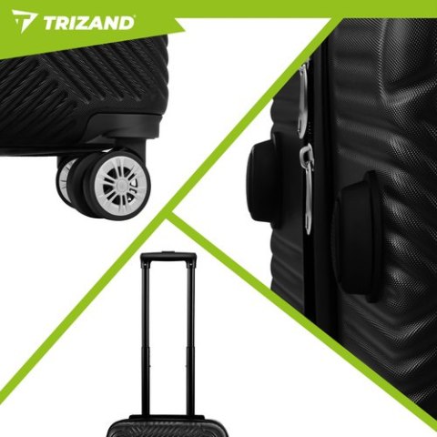 Zestaw walizek 3w1- czarne Trizand 26661