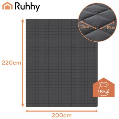 Kołdra obciążeniowa 200x220cm 10kg Ruhhy 24427