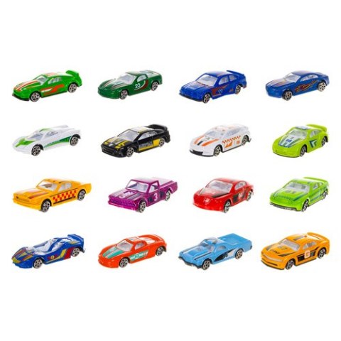 Autka kolorowe/resoraki 1:64- 16szt. 26319