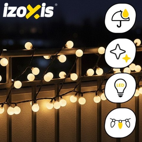 Lampki świąteczne kulki 300LED 30m Izoxis 26264