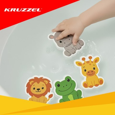 Naklejki piankowe do kąpieli - zwierzątka 26600