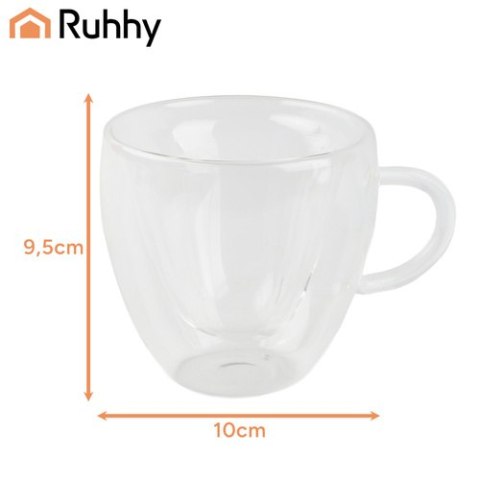 Szklanka termiczna 240ml - serce Ruhhy 26906
