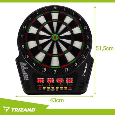 Tarcza elektroniczna do gry w dart Trizand 26307