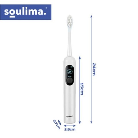 Szczoteczka soniczna do zębów biała Soulima 26850
