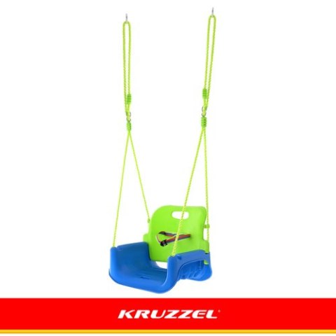 Huśtawka dla dzieci 3w1 zielono-niebieska Kruzzel