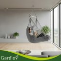 Huśtawka - fotel wiszący 210cm szary Gardlov
