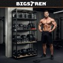 Regał magazynowy - czarny 180x100x60 Bigstren