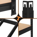 Regał Magazynowy Metalowy 180x90x40 1000 kg 5 Półek BIGSTREN Czarny
