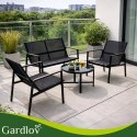 Zestaw mebli balkonowych - 4el. Gardlov