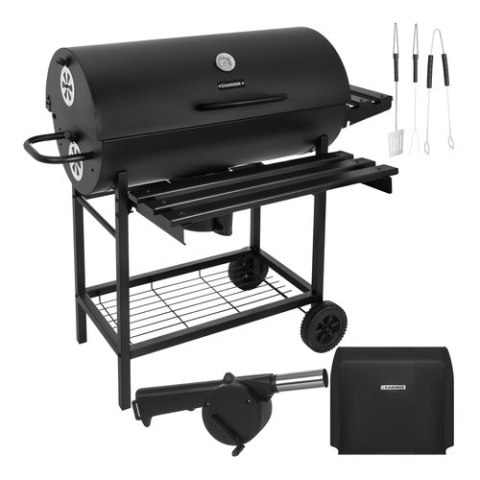 Grill ogrodowy z pokrywą 108x67x96cm Kaminer