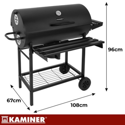 Grill ogrodowy z pokrywą 108x67x96cm Kaminer