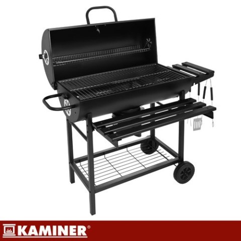 Grill ogrodowy z pokrywą 108x67x96cm Kaminer