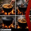 Kociołek żeliwny emaliowany 8l Kaminer