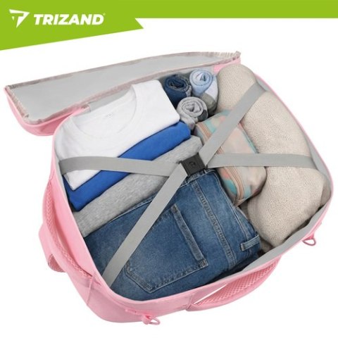 Plecak turystyczny 40x25x20cm różowy Trizand