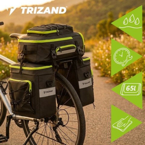 Sakwa rowerowa wodoodporna 53L Trizand
