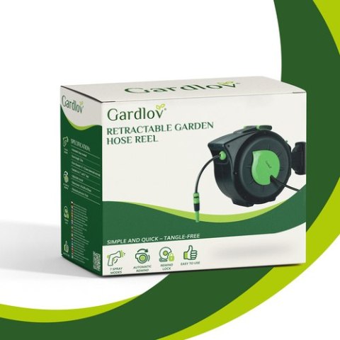 Zwijacz automatyczny na wąż ogrodowy 30m Gardlov