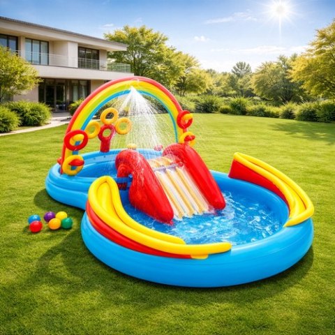 Wodny plac zabaw - tęcza INTEX 57453NP