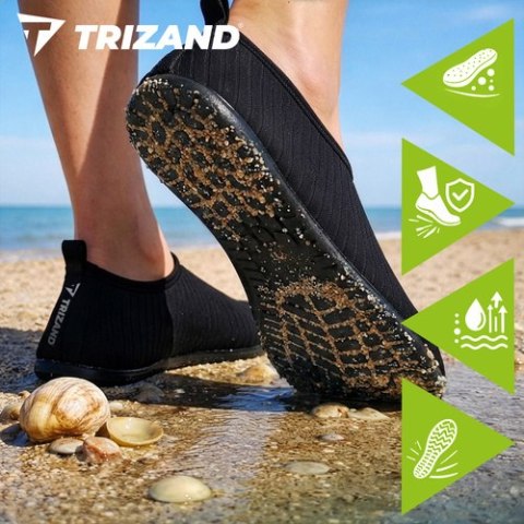 Buty do wody czarne- rozmiar 41 Trizand