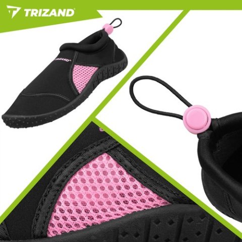 Buty do wody czarno-różowe- rozmiar 38 5mm Trizand