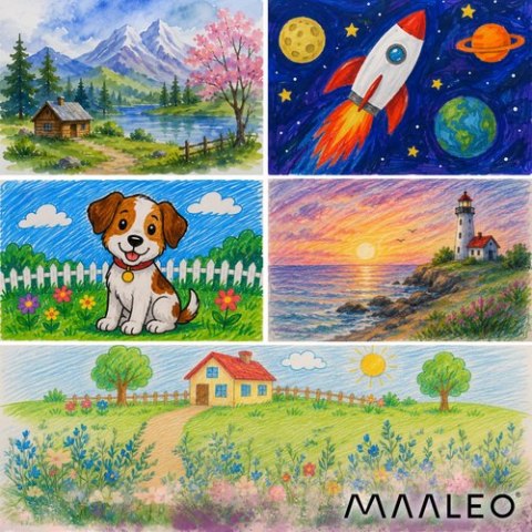Zestaw do malowania w walizce - astronauta Maaleo