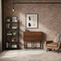 Biurko komputerowe składane 80x45 cm stolik pod laptopa loft ciemny orzech ModernHome