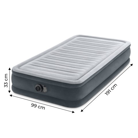 Materac łóżko 191x99 cm z pompką 1-osobowy Comfort 67766ND