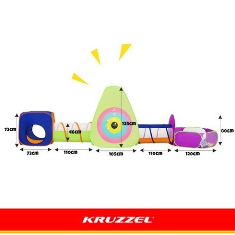 Namiot dla dzieci z tunelami 5w1 Kruzzel