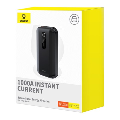 3w1 Urządzenie rozruchowe Car Jump Starter powerbank 10000mAh latarka LED - czarny