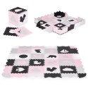 Mata piankowa z płotkiem puzzle suchy basen 36 elementów ECOTOYS