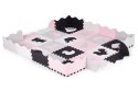 Mata piankowa z płotkiem puzzle suchy basen 36 elementów ECOTOYS