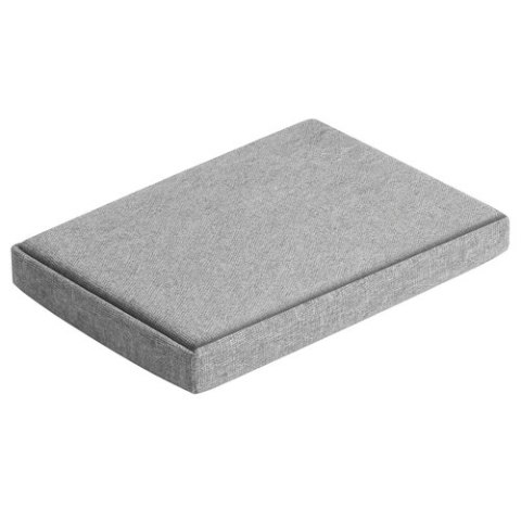 Pufa materiałowa szara 76x38x38cm Ruhhy 26131